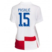 Maglia Calcio Croazia Mario Pasalic #15 Prima Divisa Donna Europei 2024 Manica Corta